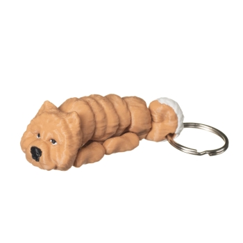 Chow chow brelok 3D rudy pies do kluczy